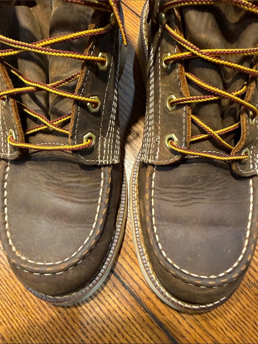 Brown Leather Thorogood Work Boots - Men's